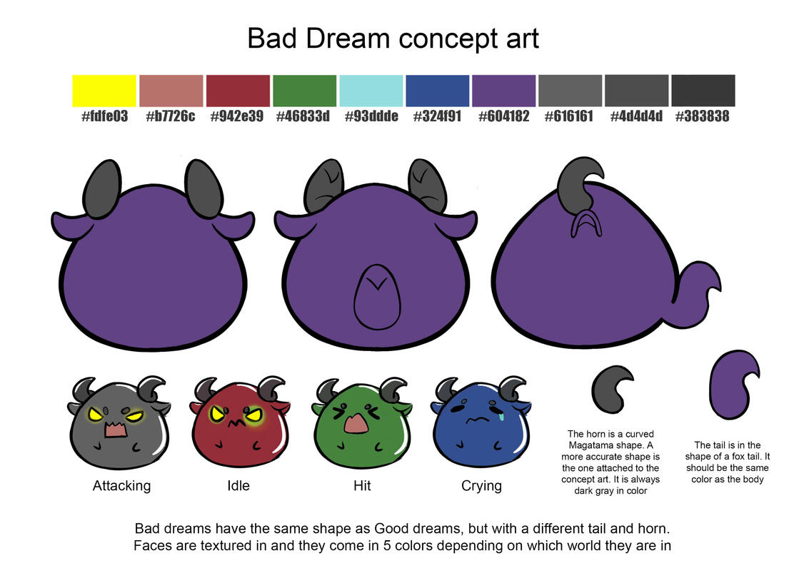 Bad Dreams Concept Sheet